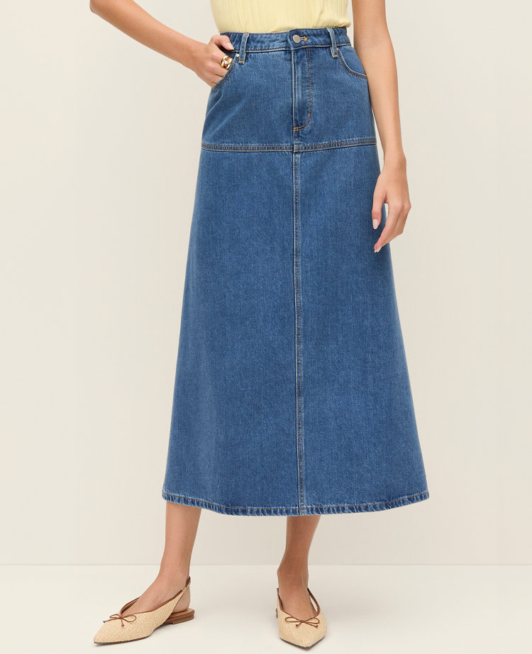 Weekend Collection Denim Midi Skirt