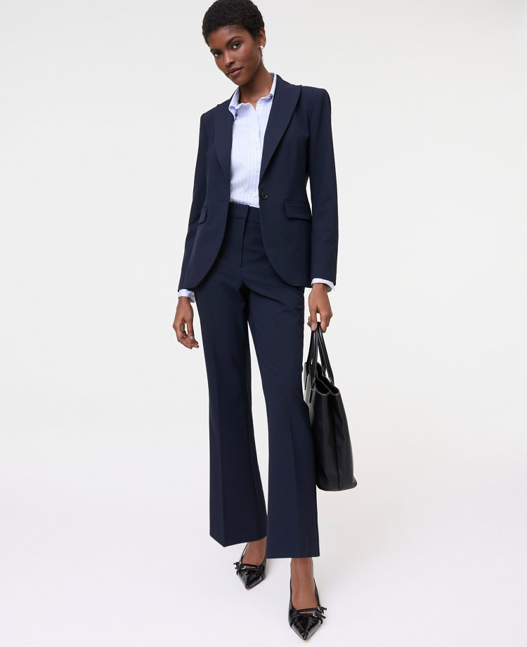 The Fitted Long Blazer in Seasonless Stretch