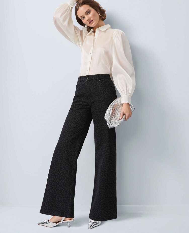 Petite Collared Shirred Yoke Button Down Shirt