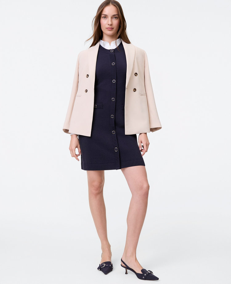 Button Sweater Dress
