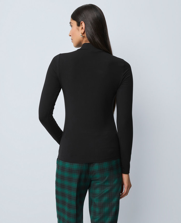 Long Sleeve Mock Neck Top