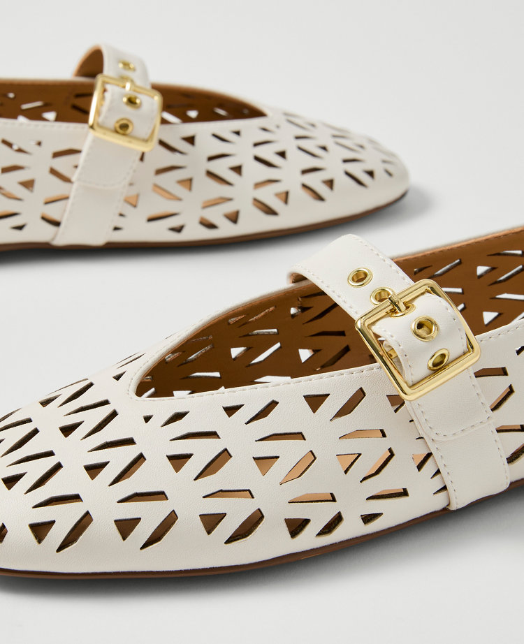 Weekend Collection Leather Mary Jane Ballet Flat