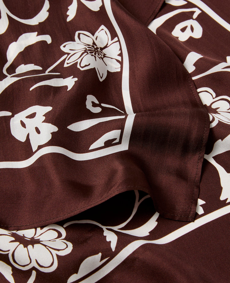 Floral Silk Scarf