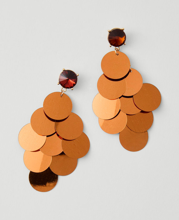 Ann Taylor Sequin Drop Earrings