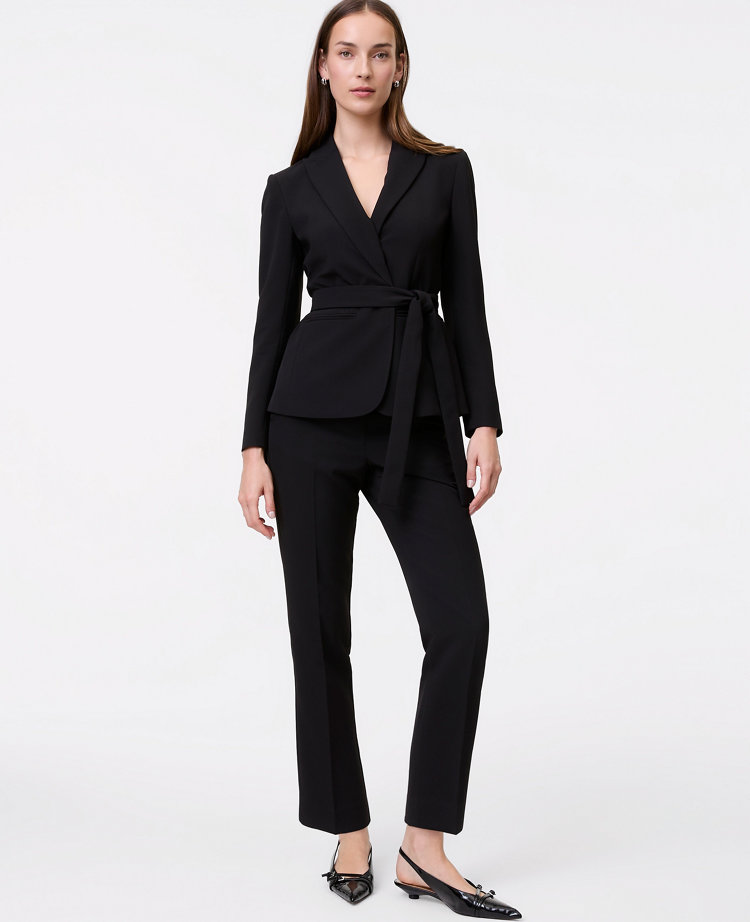 The Petite Relaxed Ankle Pant in Fluid Crepe