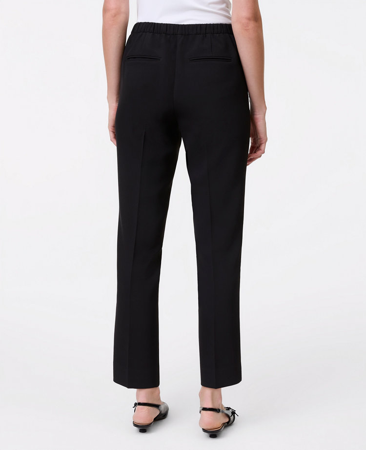 The Petite Relaxed Ankle Pant in Fluid Crepe