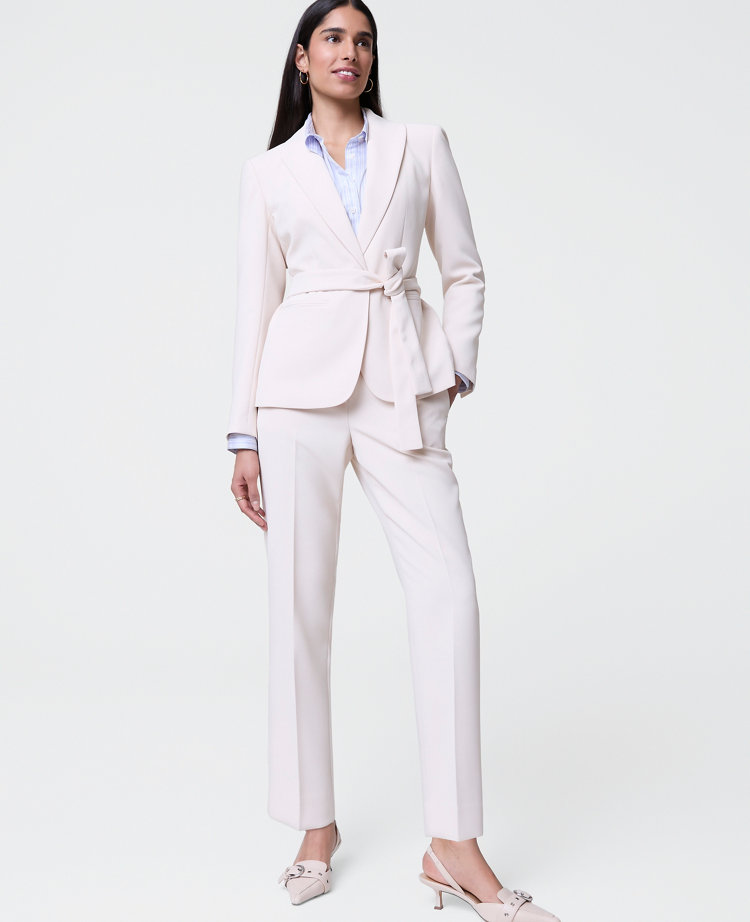 The Petite Relaxed Ankle Pant in Fluid Crepe