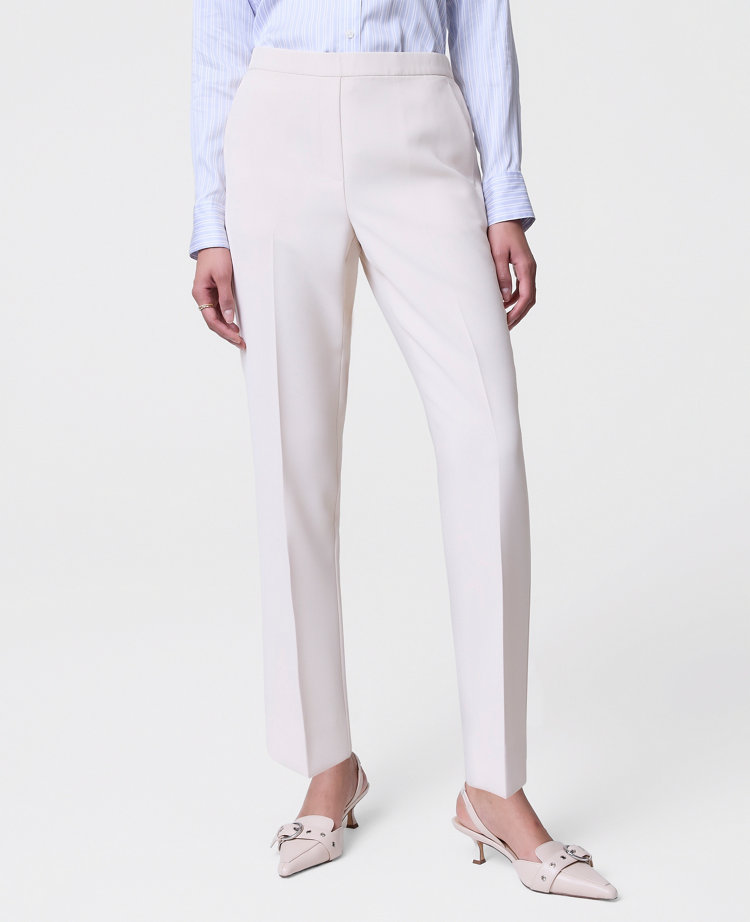 The Petite Relaxed Ankle Pant in Fluid Crepe