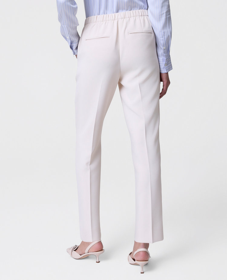 The Petite Relaxed Ankle Pant in Fluid Crepe