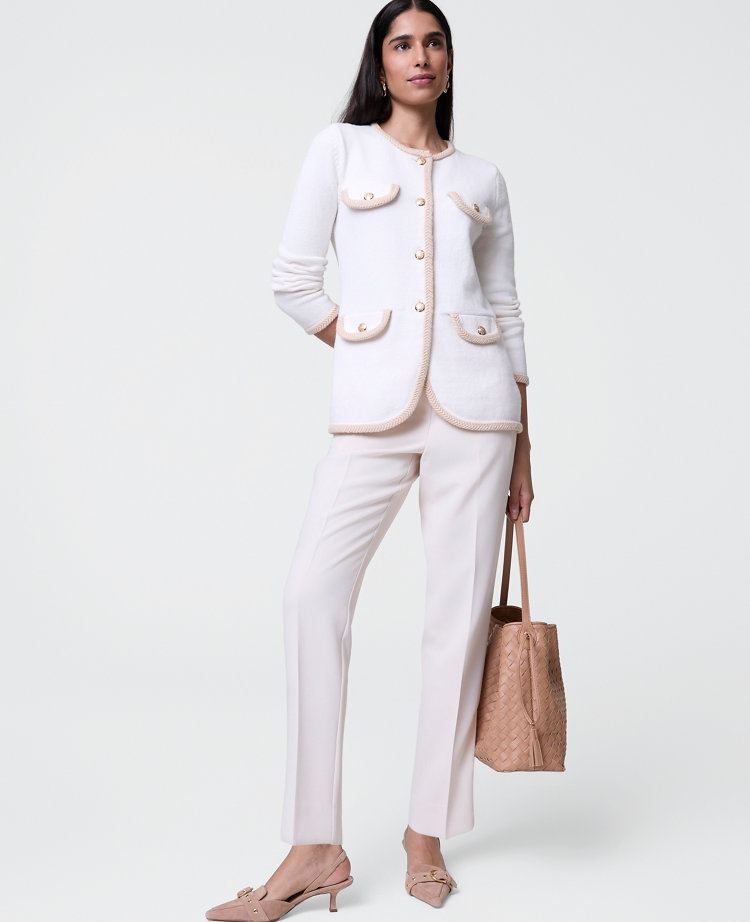 The Petite Relaxed Ankle Pant in Fluid Crepe