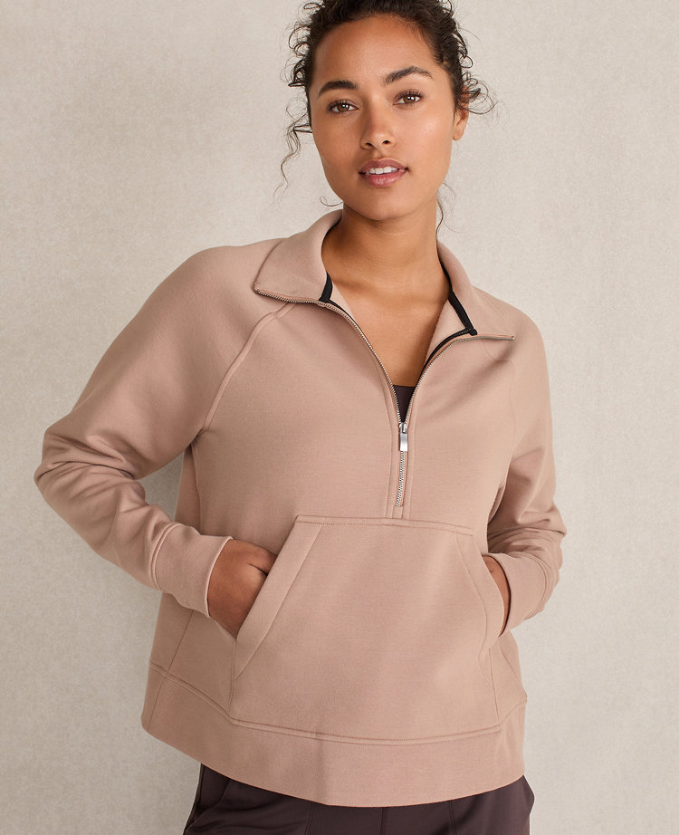 Haven Well Within Organic Cotton Blend Fleece Half Zip Pullover