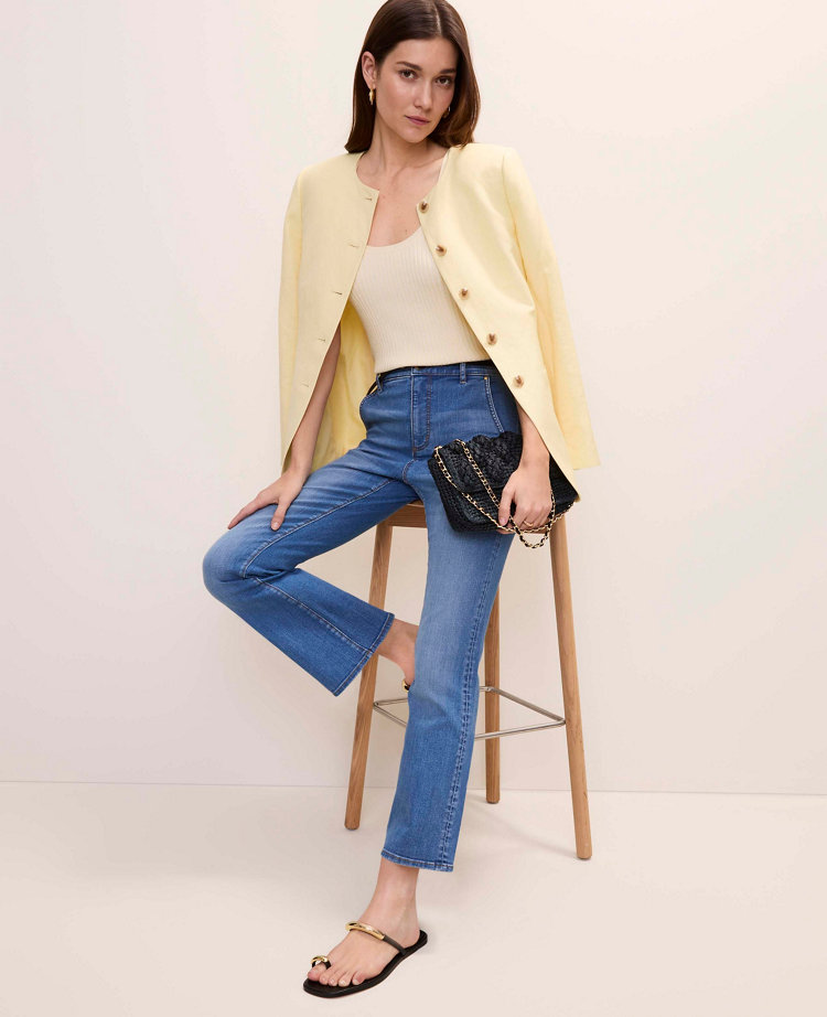 The Cutaway Jacket in Linen Blend