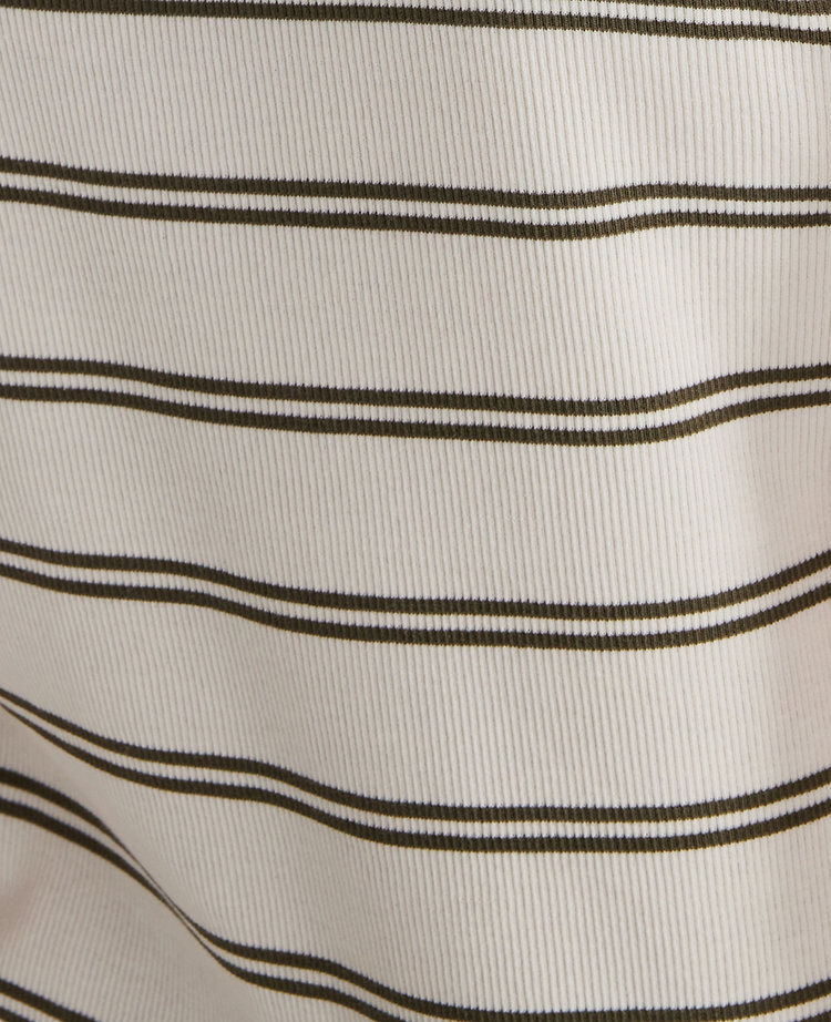 Ann Taylor Haven Well Within Essential Organic Cotton Double Stripe Raceback Tank In Green