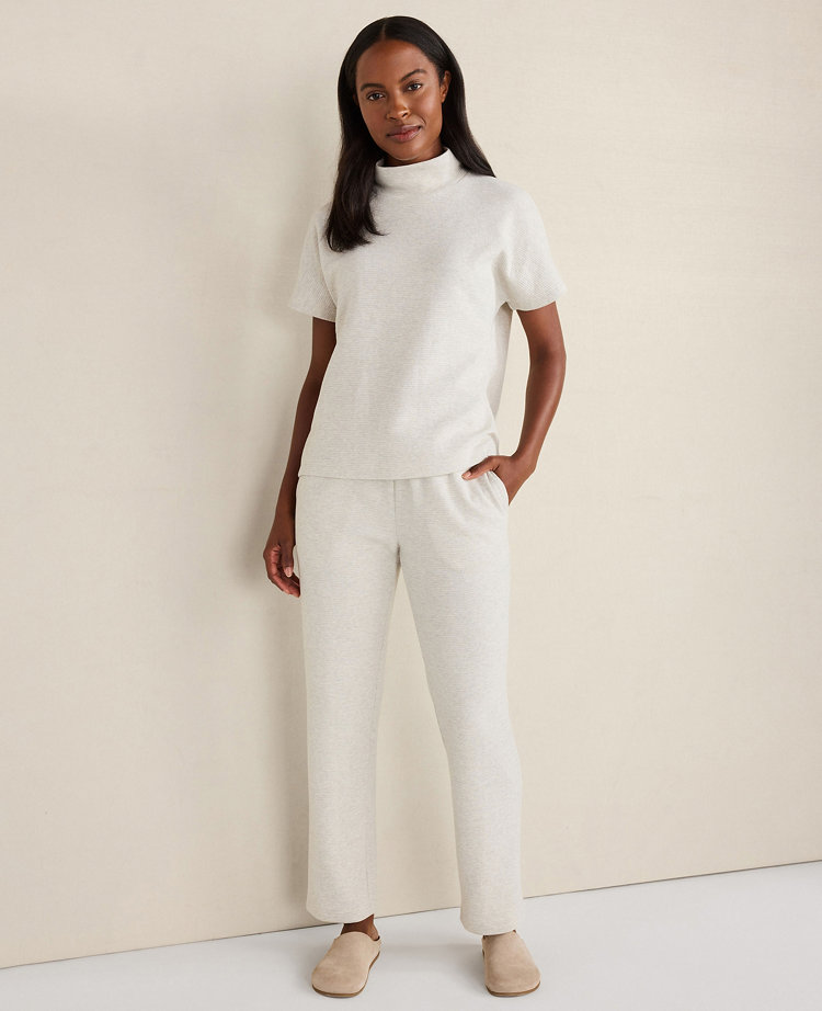 Ann Taylor Haven Well Within Linen Collared Long Sleeve Top