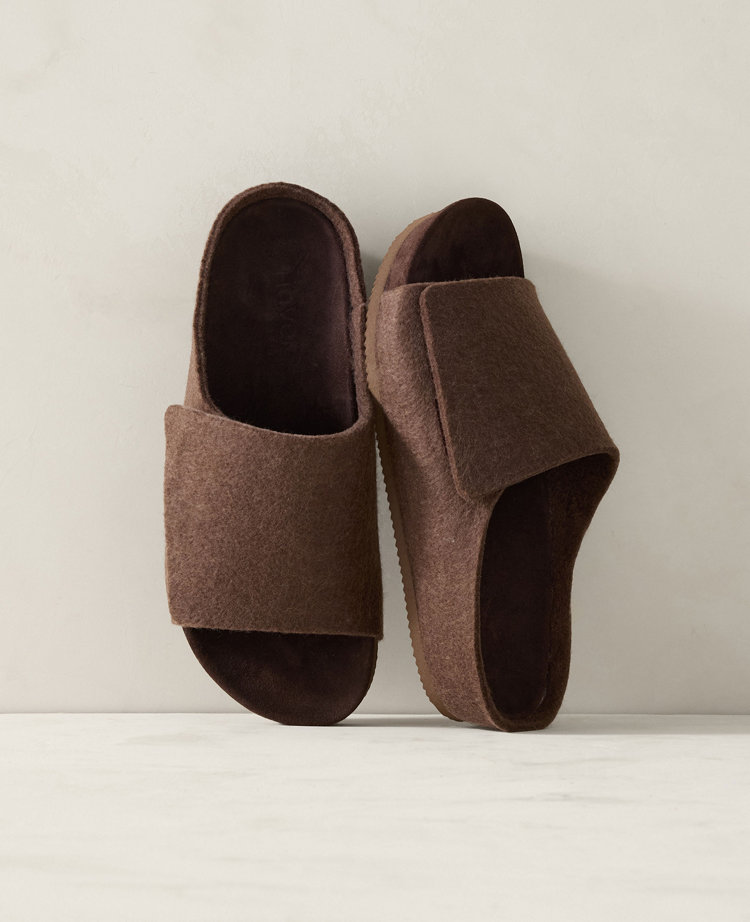 Haven Well Within Felted Wool Slides