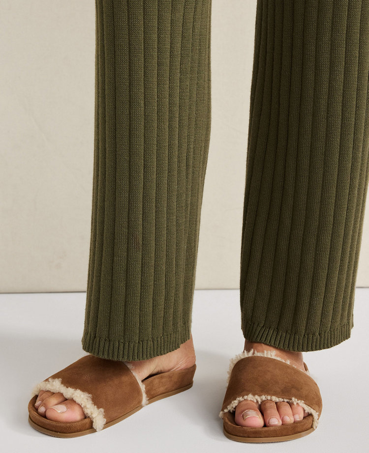 Haven Well Within Suede and Sherpa Molded Slide