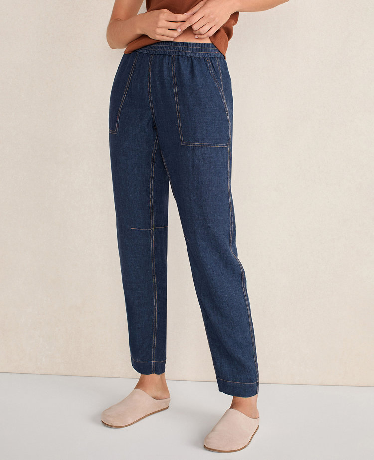 Haven Well Within Linen Barrel Leg Pants
