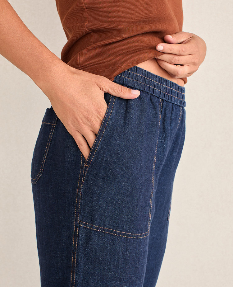 Haven Well Within Linen Barrel Leg Pants