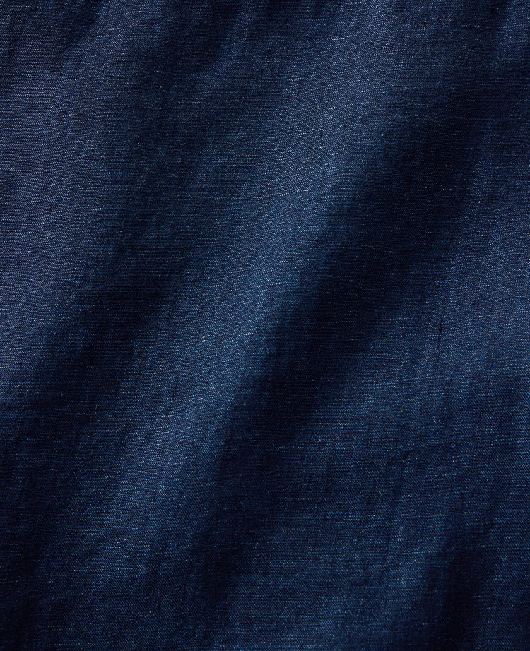 Ann Taylor Haven Well Within Linen Straight Leg Pants Night Navy Women's