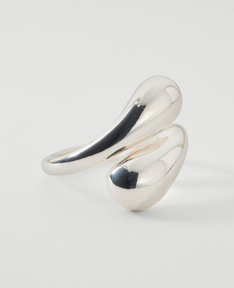 Metal Teardrop Wrap Ring
