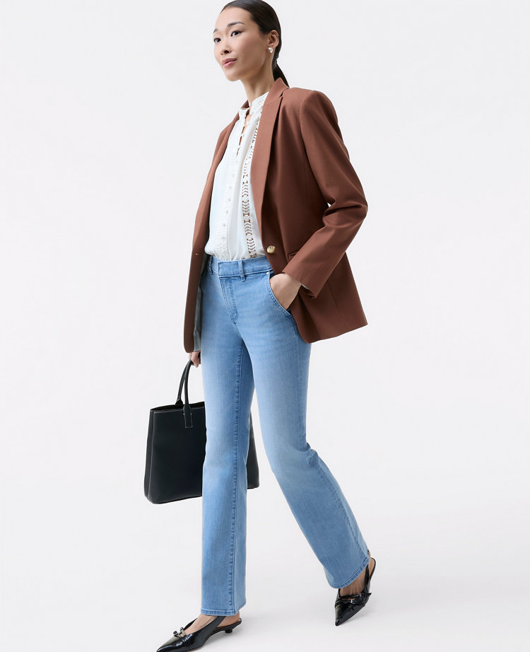 The Mid Rise Boot Jean in Light Wash