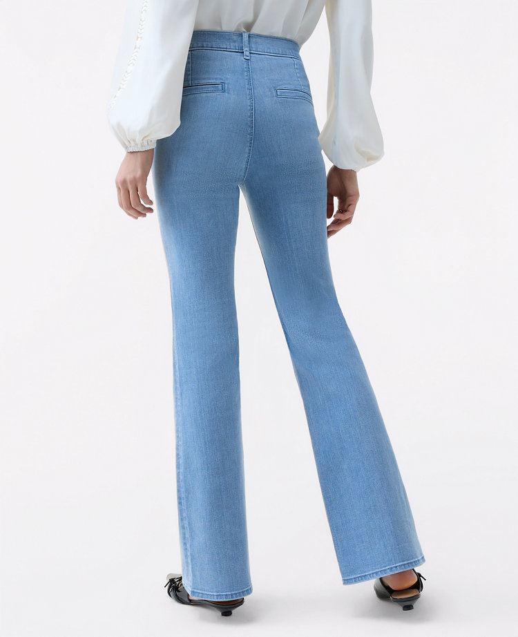 Ann Taylor The Mid Rise Boot Jean Light Wash Women's