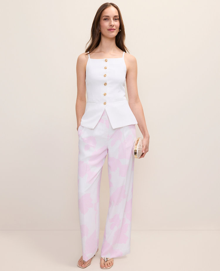 The Pleated Floral Pant