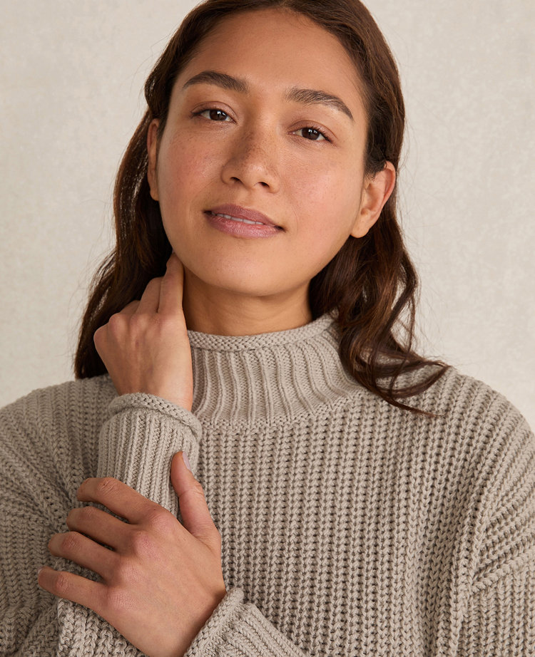 Haven Well Within Organic Cotton Roll Neck Sweater