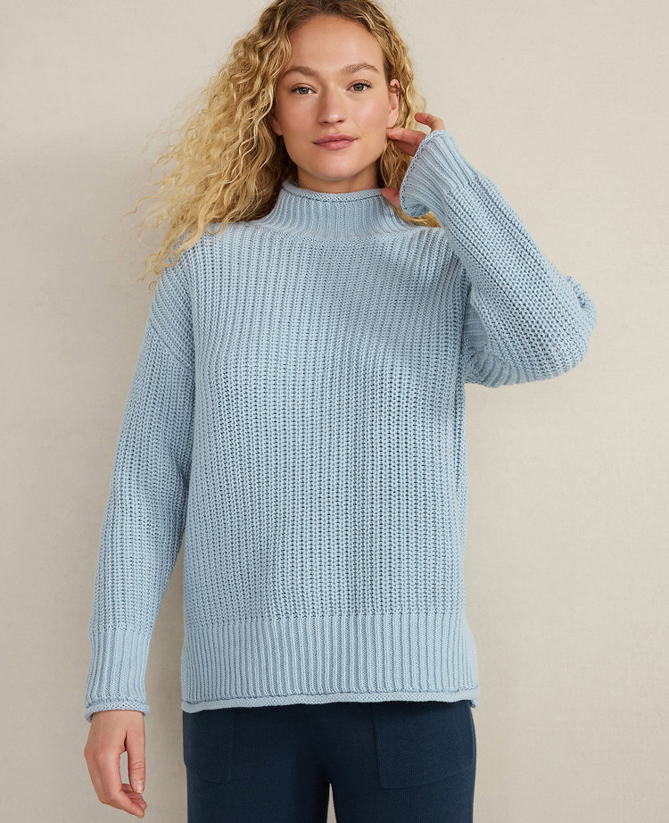 Haven Well Within Organic Cotton Roll Neck Sweater