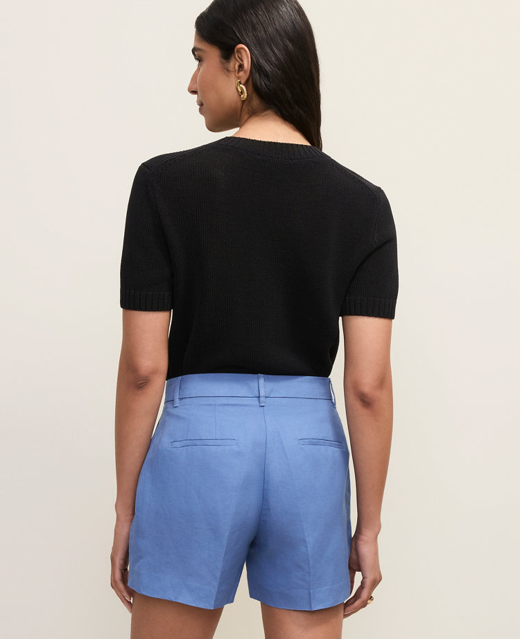 The City Short in Linen Blend