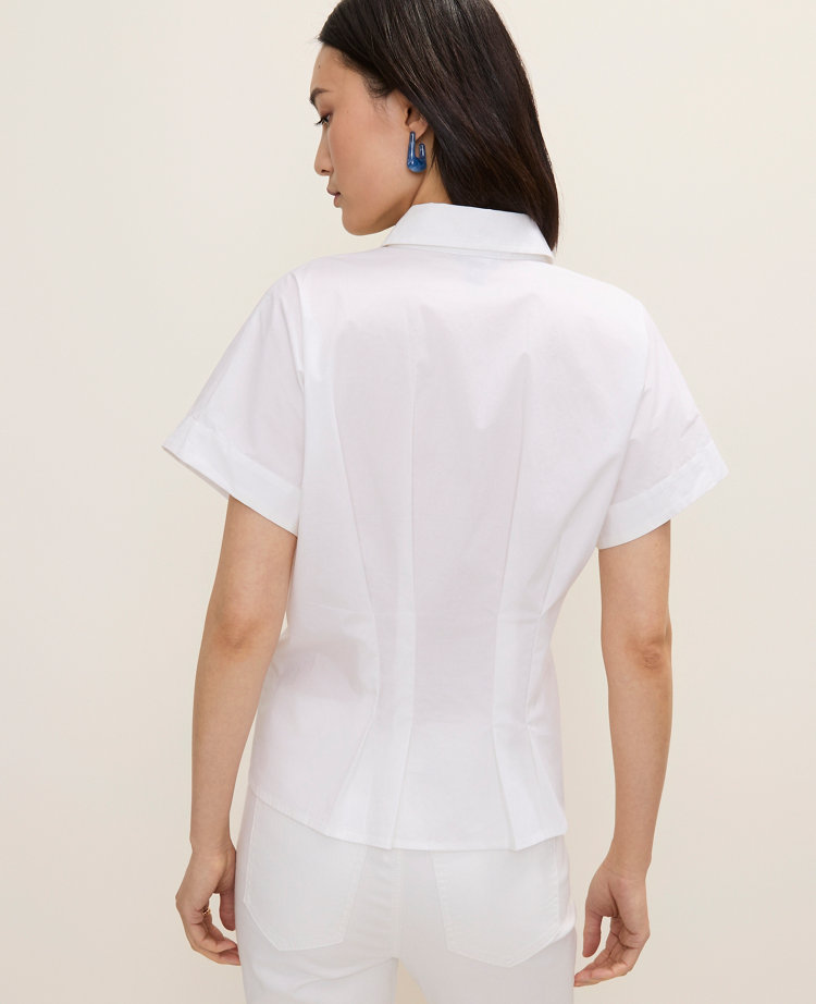 Pleated Collared Blouse