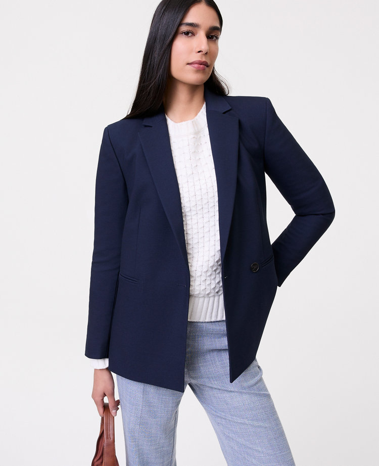 The Petite Straight Fit Double Breasted Blazer