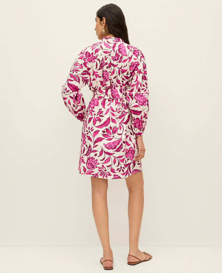 Floral Belted Shift Dress