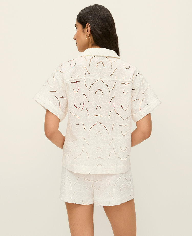 Embroidered Button Down Shirt