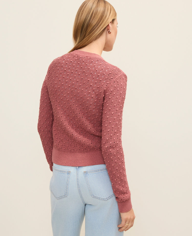 Weekend Popcorn Stitch Cardigan