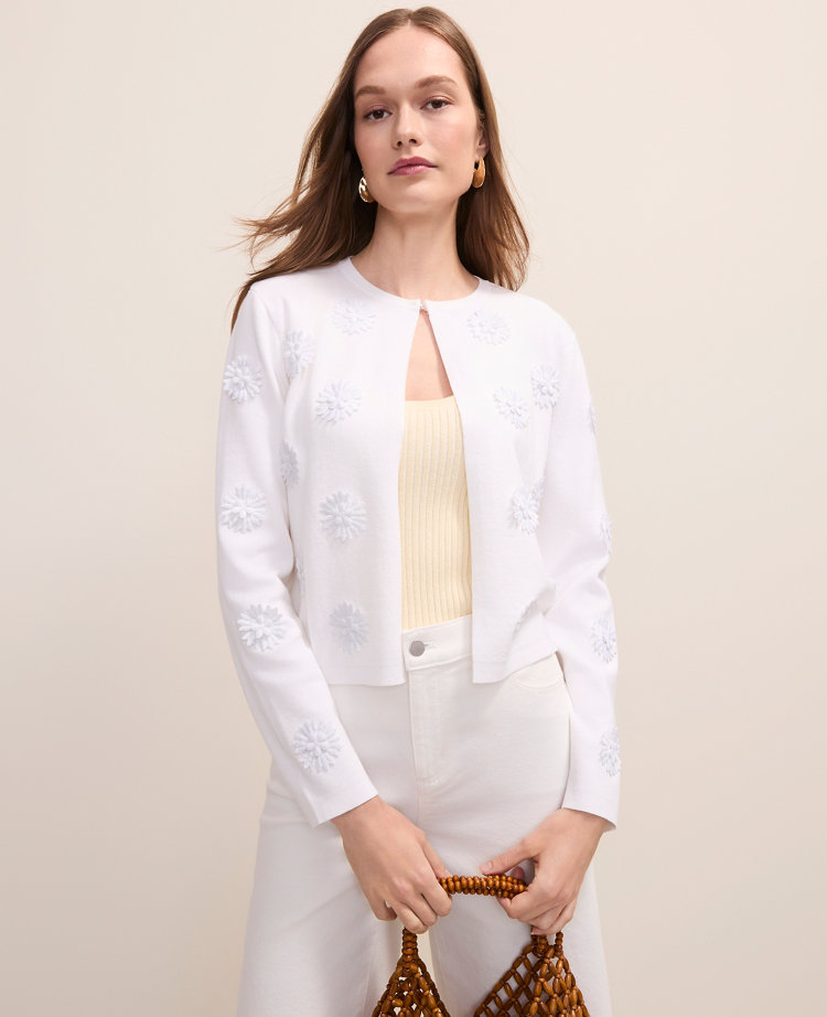 Floral Appliqu&eacute; Cardigan carousel Product Image 1