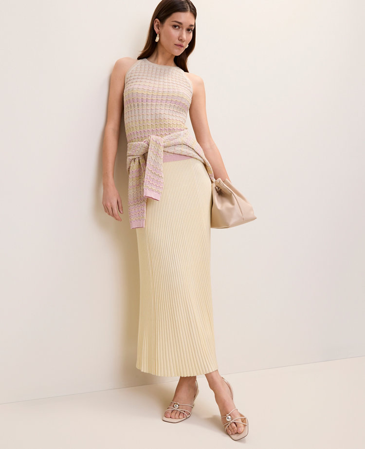 Ribbed Midi Skirt