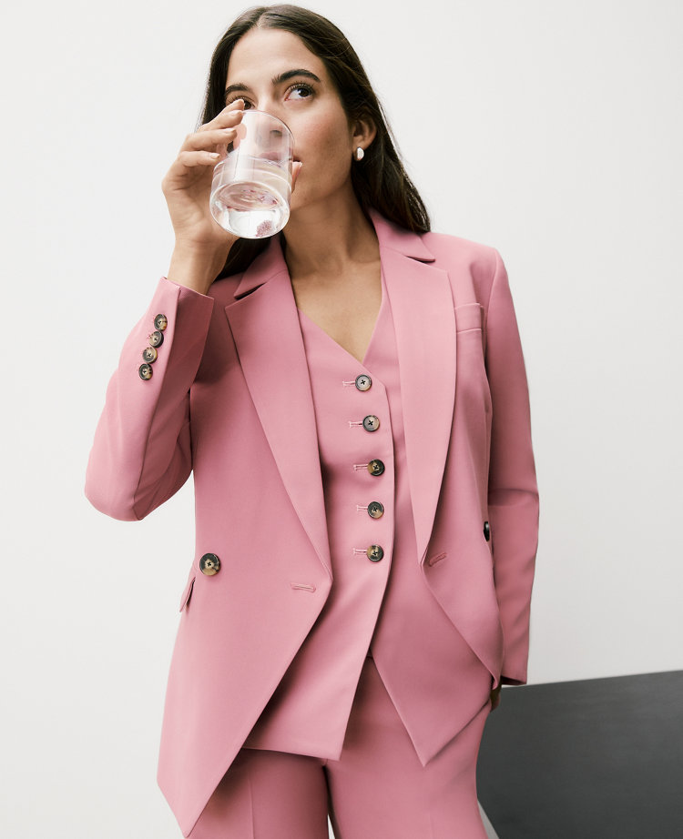 The Petite Cutaway Vest in Fluid Crepe