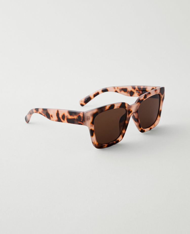 Oversized Curved Square Sunglasses