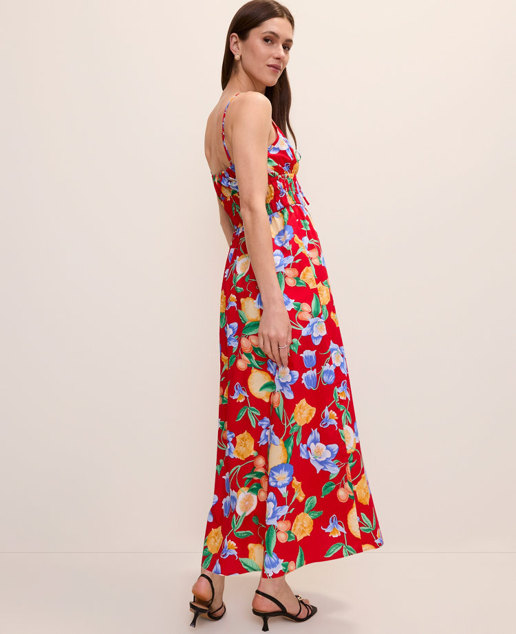 Floral Gathered Maxi Dress carousel Product Image 2