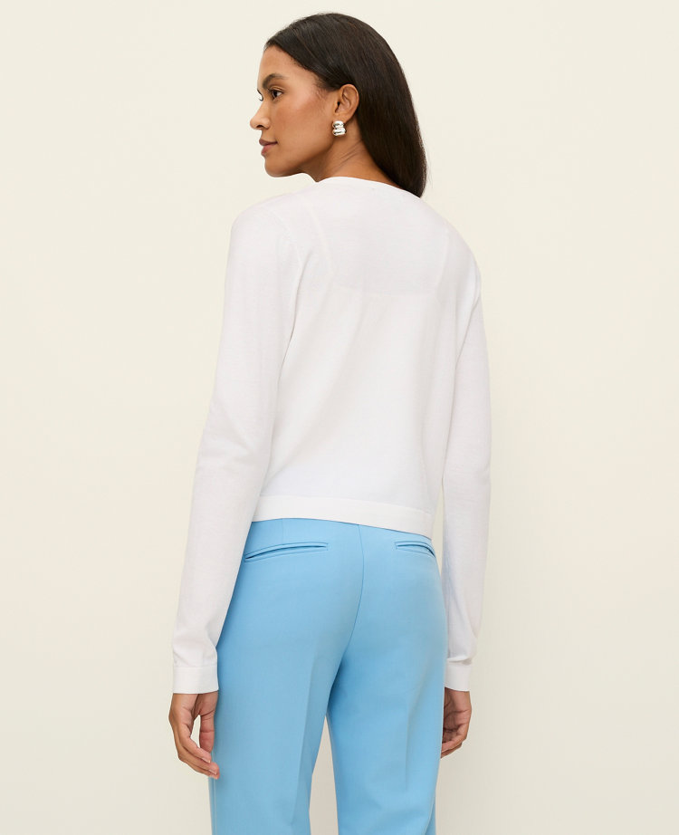 Cropped Open Cardigan