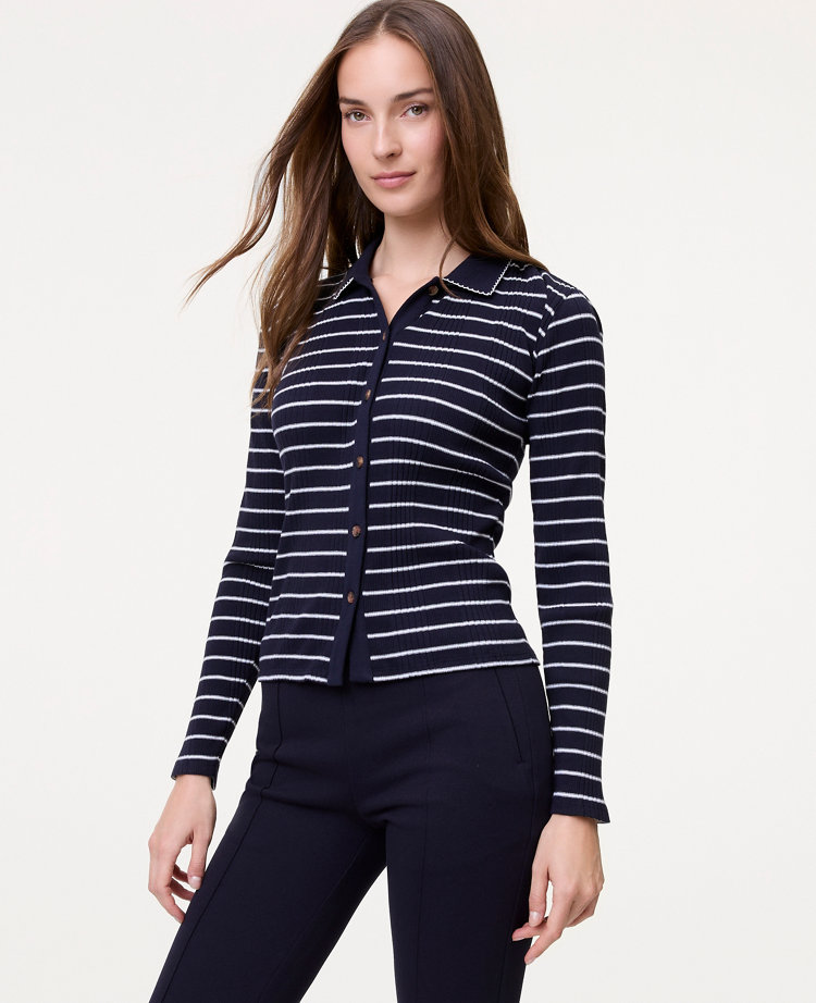 Weekend Collection Striped Polo Shirt