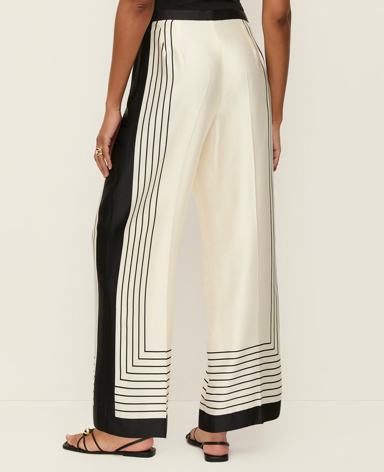 The Petite Pleated Satin Wide-Leg Pant