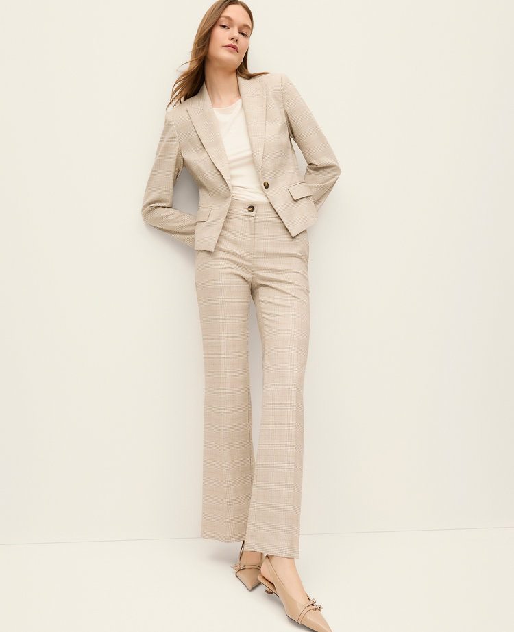 The Petite Jayne Crop Trouser in Glen Check