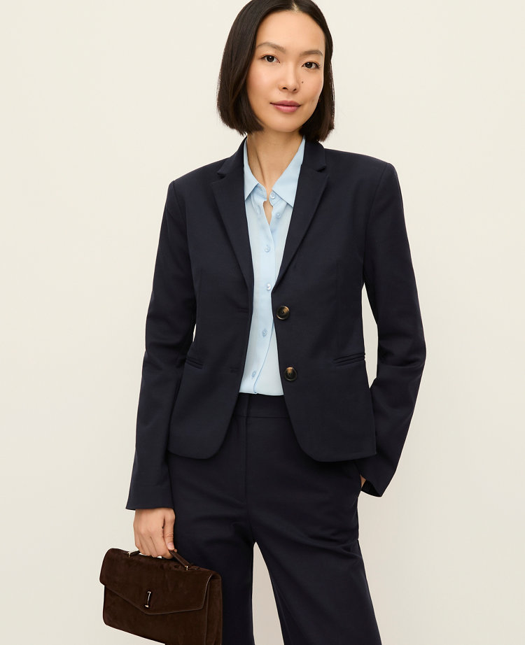 Ann Taylor The Two-button Blazer In Black