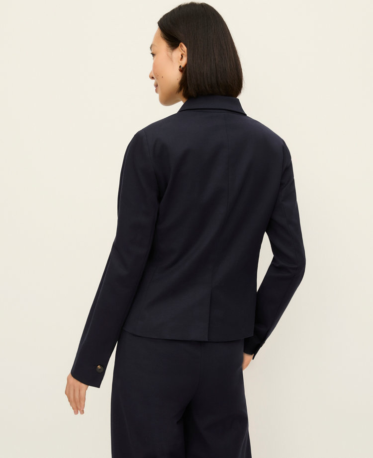 The Two-Button Blazer in Stretch Cotton