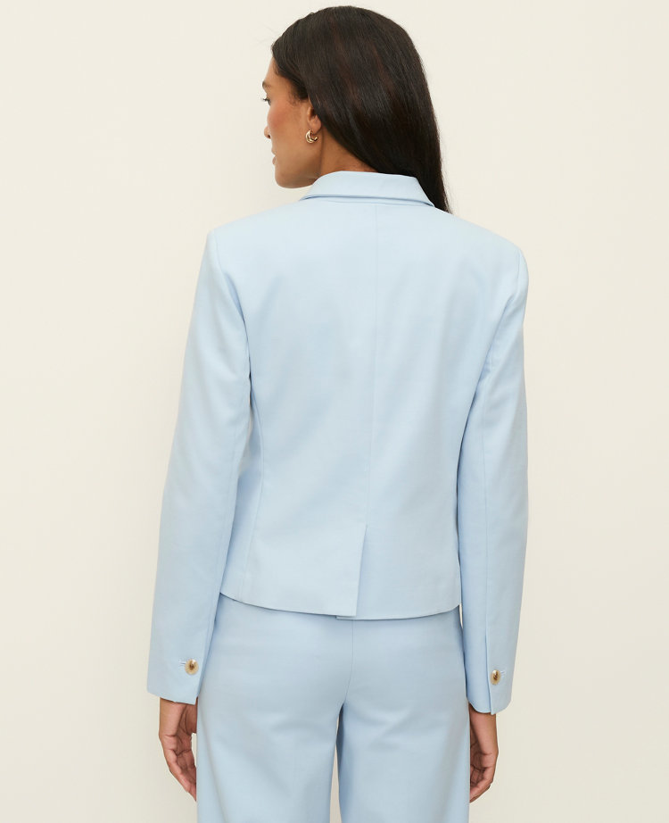 The Two-Button Blazer in Stretch Cotton