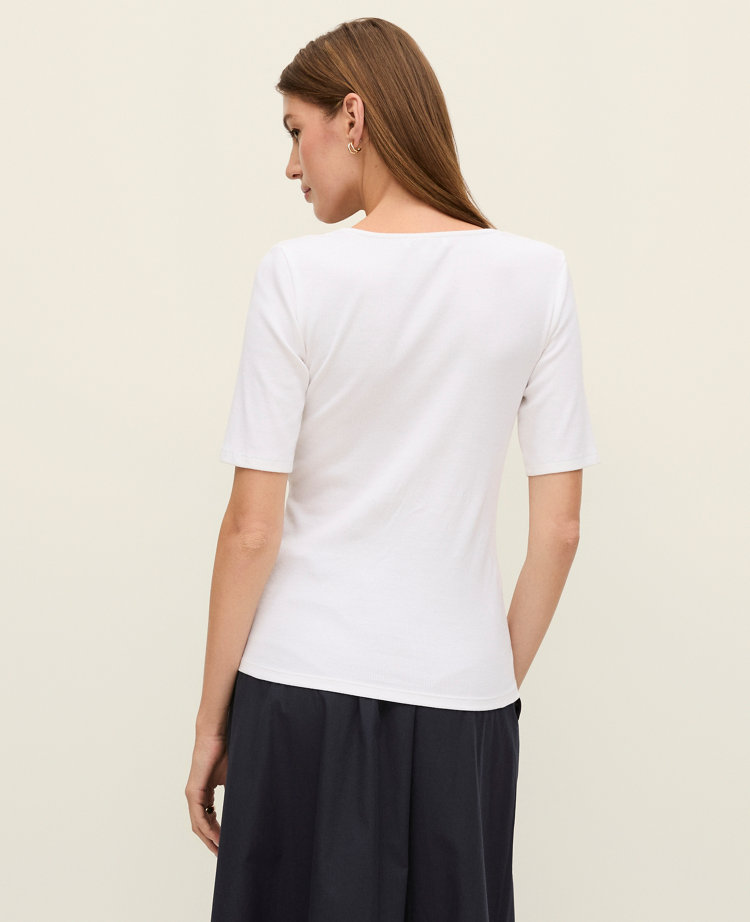 Weekend Collection Lace Trim Tee
