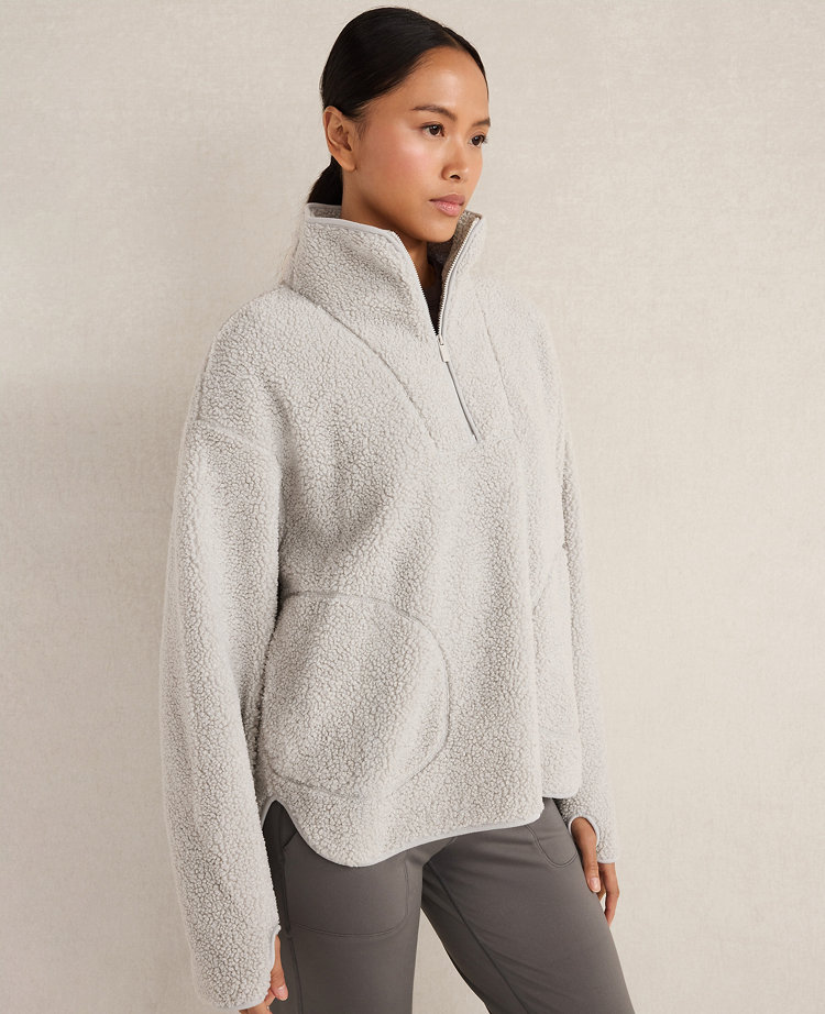 Haven Well Within Sherpa Half-Zip Mock Neck Pullover