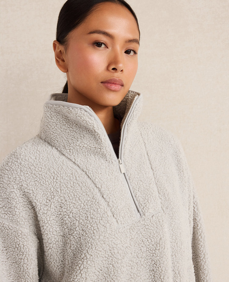 Haven Well Within Sherpa Half-Zip Mock Neck Pullover